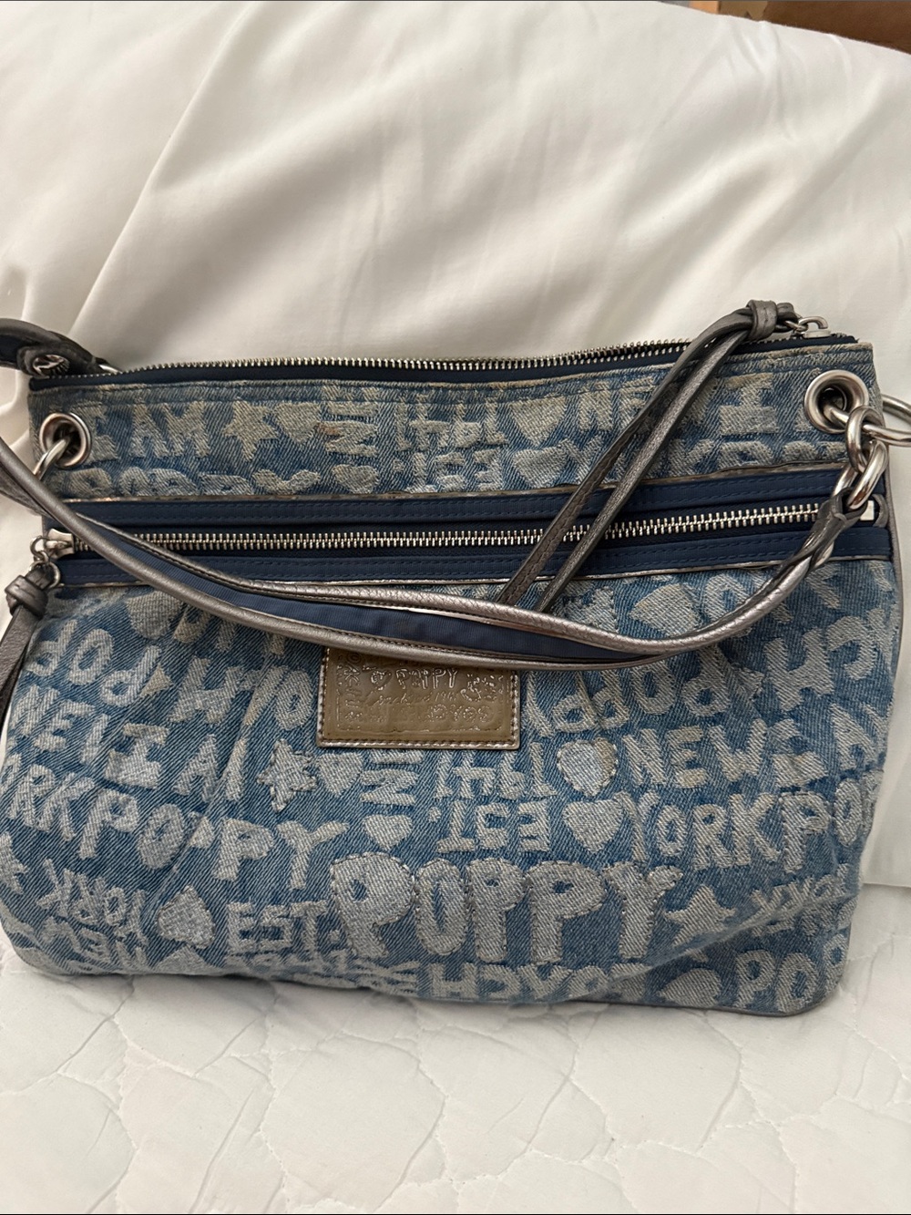COACH POPPY DENIM EST. 1941 SHOULDER BAG - Picture 16 of 17